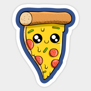 Kawaii Pizza Sticker